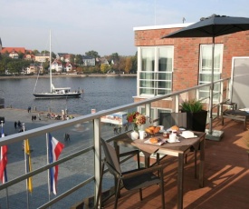 Apartmenthaus Hafenspitze Ap 38 "Skippers Topp"", Blickrichtung InnenstadtBinnenhafen