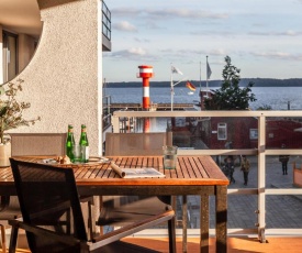 Apartmenthaus Hafenspitze Ap 5 - "am Yachthafen 5" - Blickrichtung offenes MeerStrandpromenade